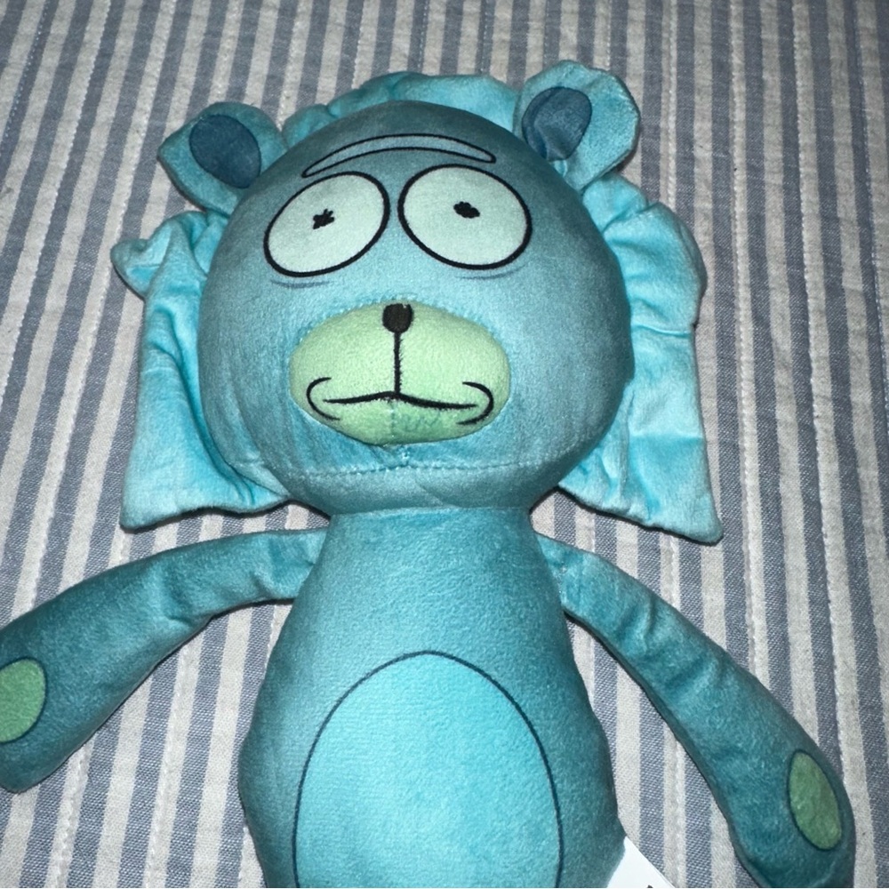 Rick and Morty Teddy Rick Plush Toy Factory Adult Swim 2023 11” Stuffed Animal - Picture 2 of 8